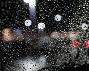 water marks on car window